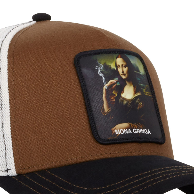 Casquette homme trucker effet bamboo finitions premium Mona chica