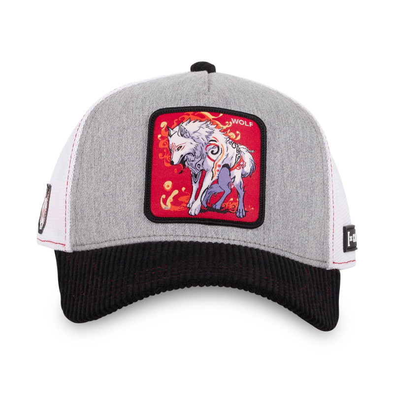 Casquette Trucker Snapback Grise Wolf Japan - Capslab