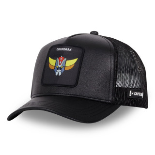 Casquette Trucker Goldorak Snapback finitions premium - Noire - Capslab