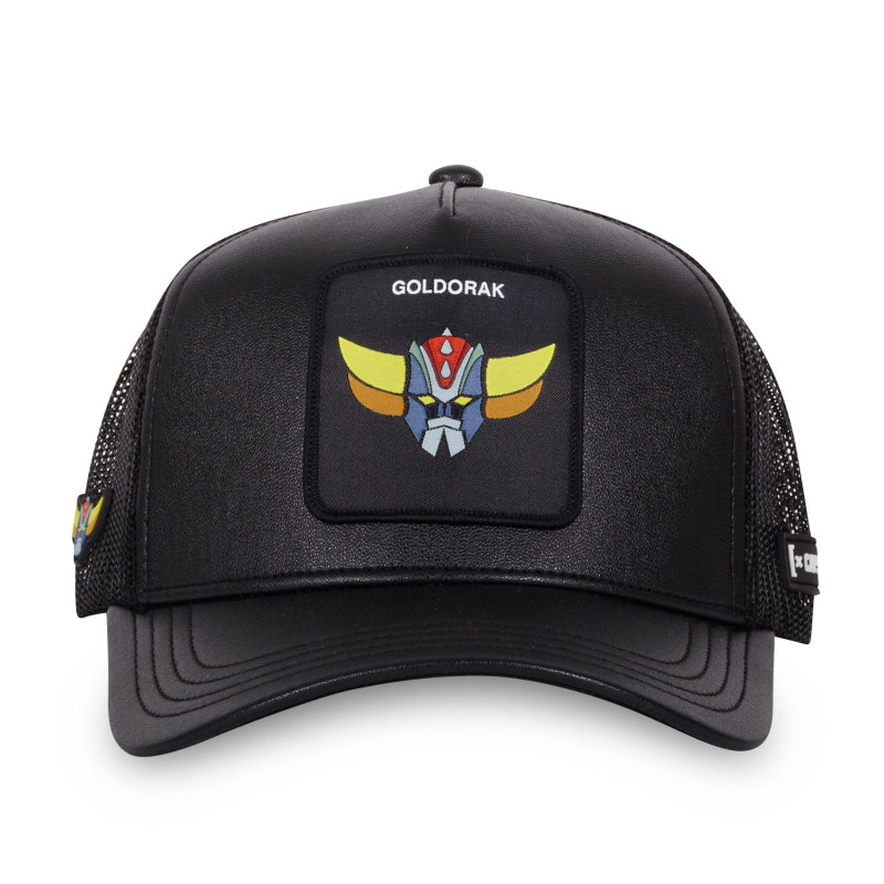 Casquette Trucker Goldorak Snapback finitions premium - Noire - Capslab