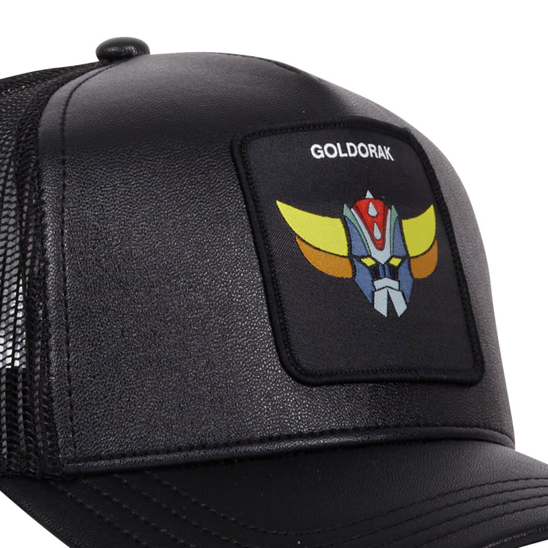 Casquette Trucker Goldorak Snapback finitions premium - Noire - Capslab