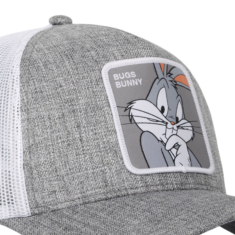 Casquette Trucker Looney Tunes Bugs Bunny Snapback - Grise - Capslab