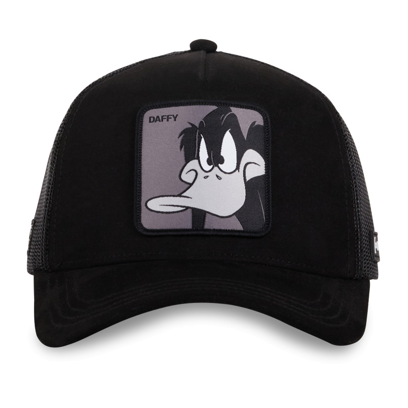 Casquette Trucker en Suedine Looney Tunes Daffy Duck Snapback - Noire - Capslab