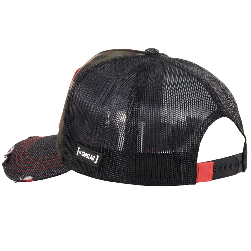 Casquette Trucker Looney Tunes Snapback Effet Déchiré - Camouflage - Capslab