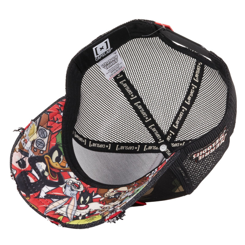 Casquette Trucker Looney Tunes Snapback Effet Déchiré - Camouflage - Capslab