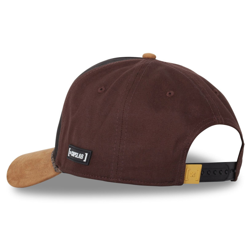 Casquette Trucker en Suedine Looney Tunes Daffy Duck Snapback - Marron - Capslab