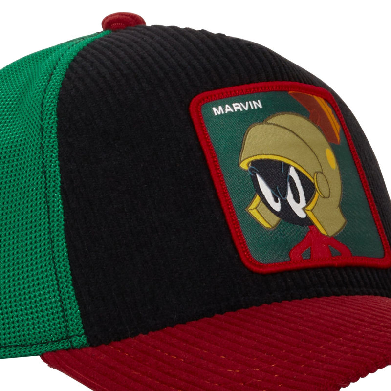 Casquette Trucker en Velours Looney Tunes Marvin Snapback - Noire - Capslab