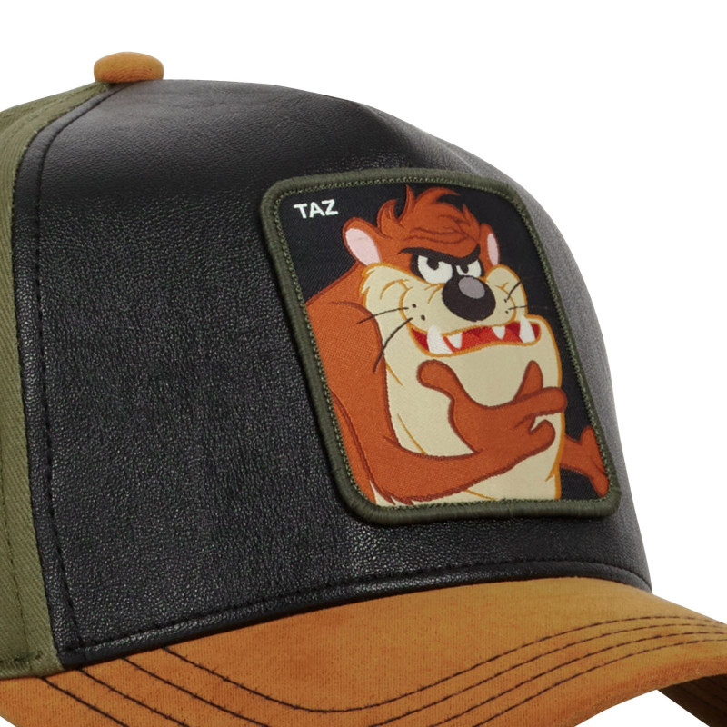 Casquette Trucker en Suedine Looney Tunes Taz Snapback - Noire - Capslab