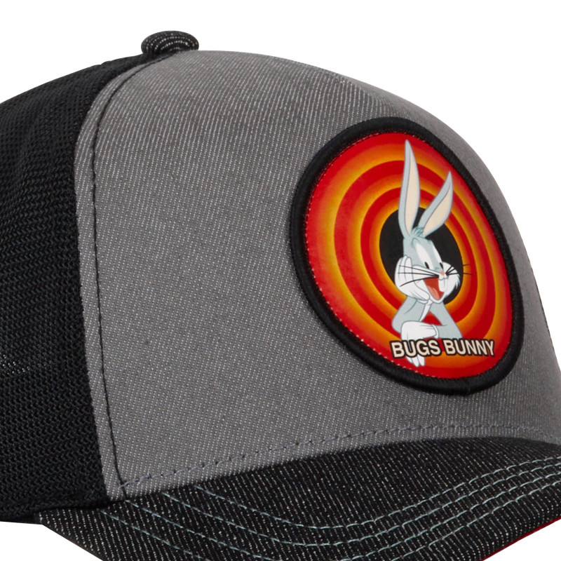 Casquette homme trucker effet denim finitions premium Looney Tunes