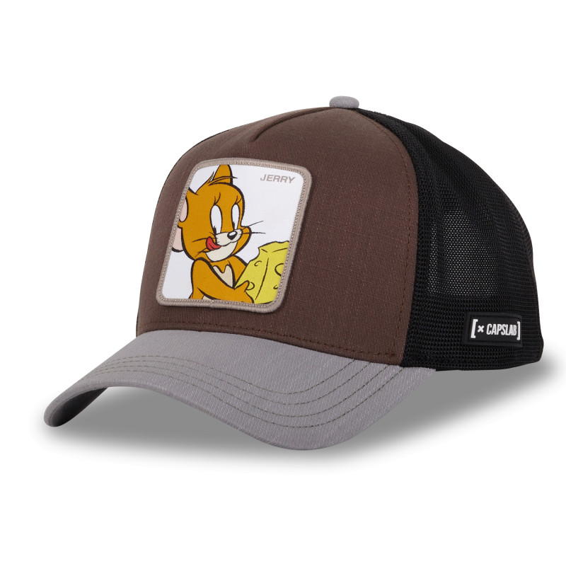 Casquette Trucker Tom And Jerry Snapback - Marron - Capslab