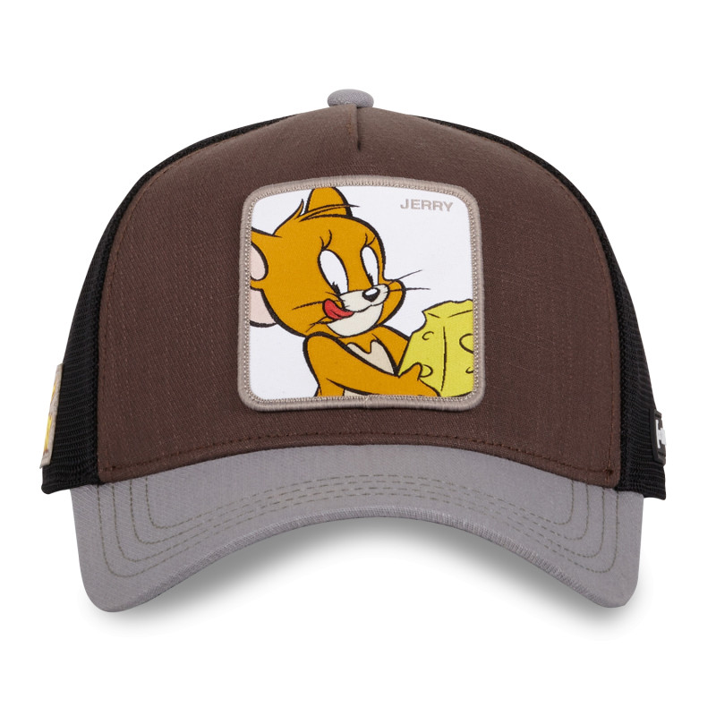 Casquette Trucker Tom And Jerry Snapback - Marron - Capslab