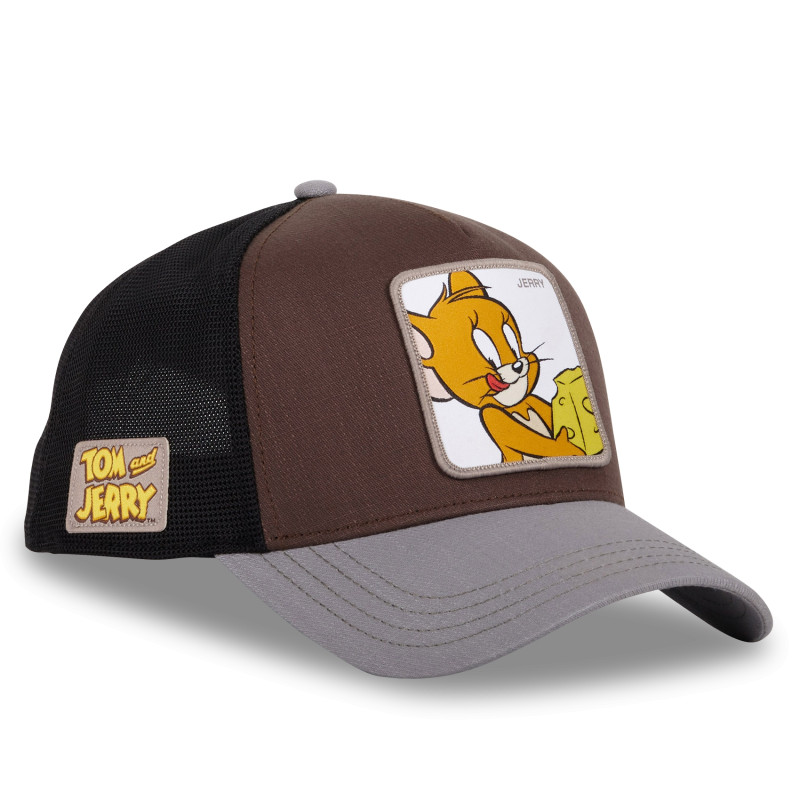 Casquette Trucker Tom And Jerry Snapback - Marron - Capslab