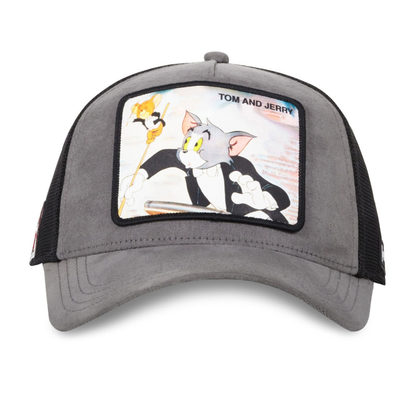 Casquette Trucker Tom And Jerry Snapback - Grise - Capslab