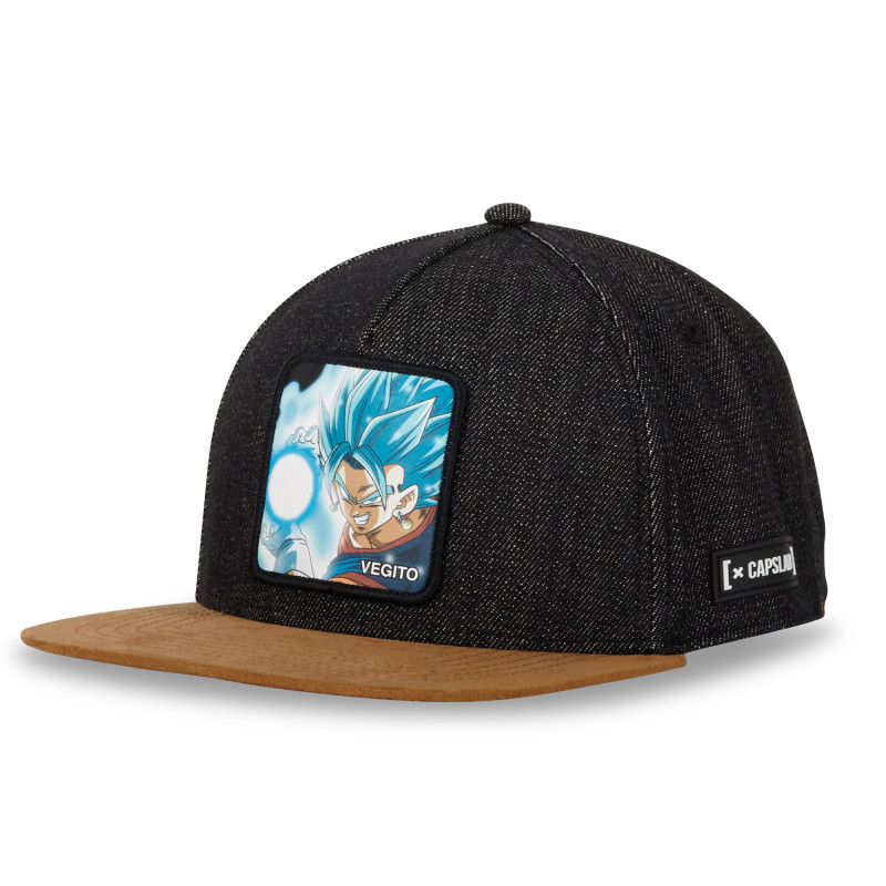 Casquette Visière plate Dragon Ball Super Vegetto Snapback - Noire - Capslab