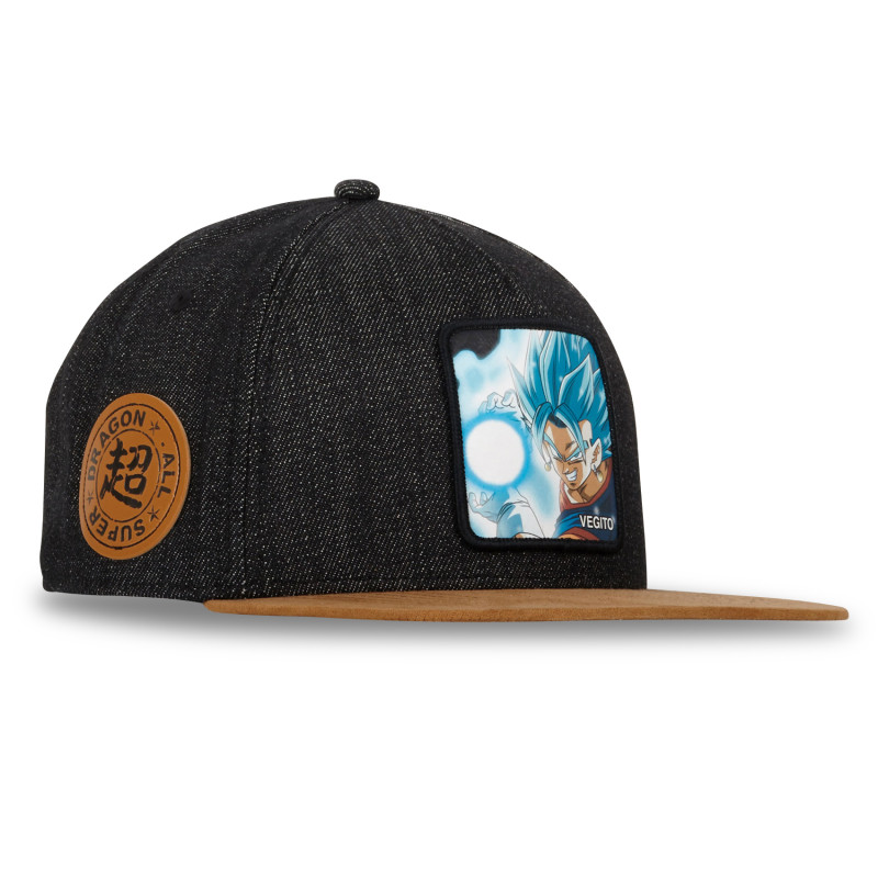 Casquette Visière plate Dragon Ball Super Vegetto Snapback - Noire - Capslab