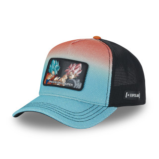 Casquette Trucker Dragon Ball Super Goku, Black Goku Snapback - Turquoise - Capslab