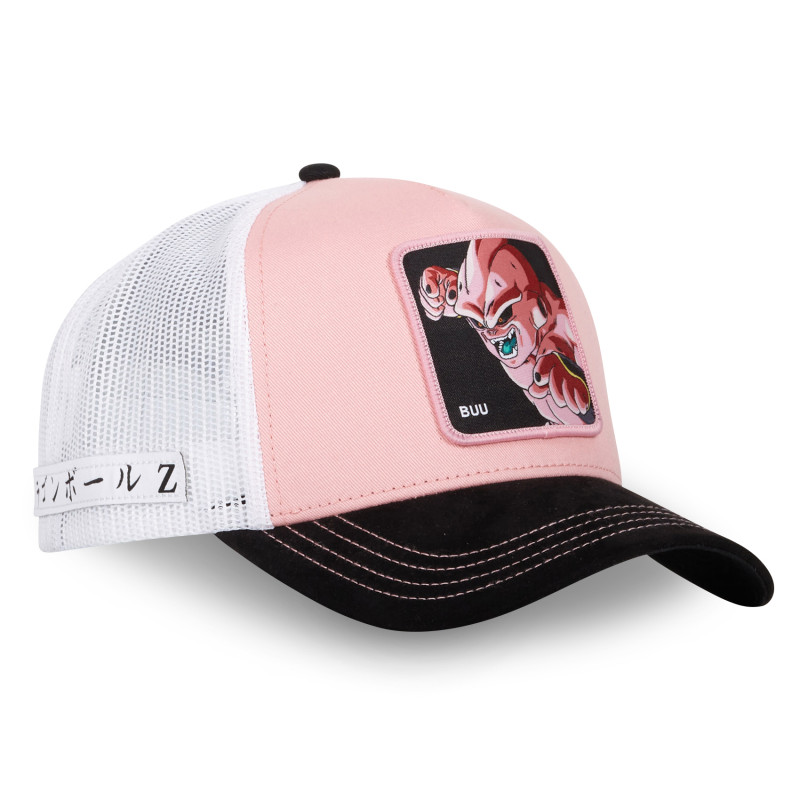 Casquette Trucker Dragon Ball Z Buu Snapback Bi-Matière - Rose - Capslab