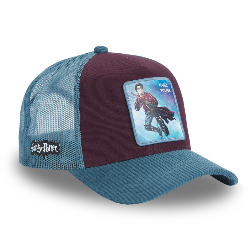 Casquette homme trucker en serge de coton et velours  Harry Potter