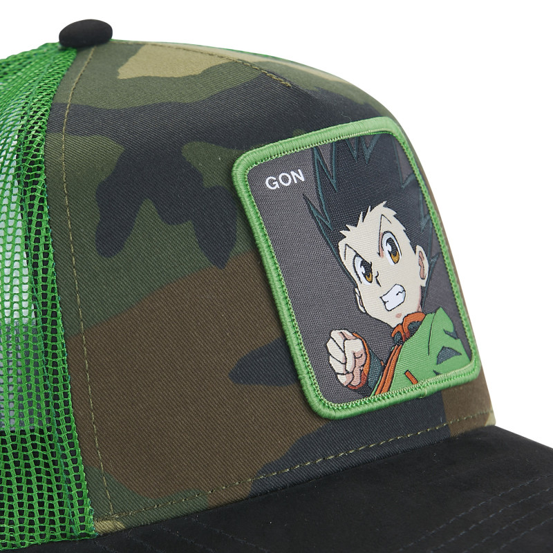 Casquette Trucker Suédine Hunter X Hunter Gon Freecss Snapback Kaki - Capslab