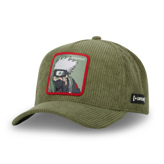 Casquette Trucker Naruto Shippuden Kakashi Snapback Velours Côtelé - Verte - Capslab