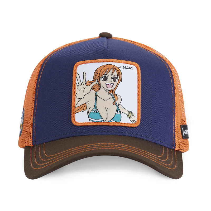 Casquette Trucker One Piece Nami Snapback - Bleue - Capslab