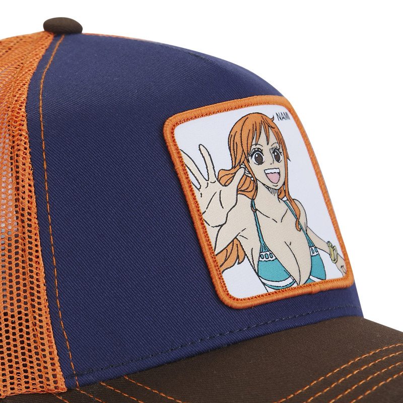 Casquette Trucker One Piece Nami Snapback - Bleue - Capslab