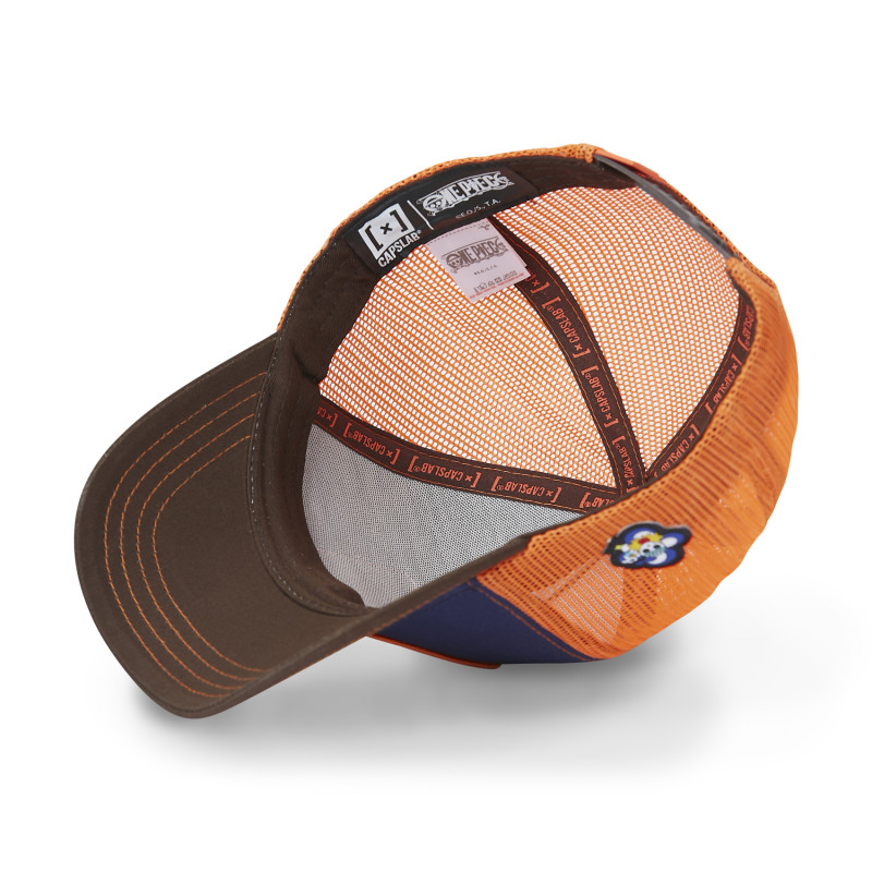 Casquette Trucker One Piece Nami Snapback - Bleue - Capslab