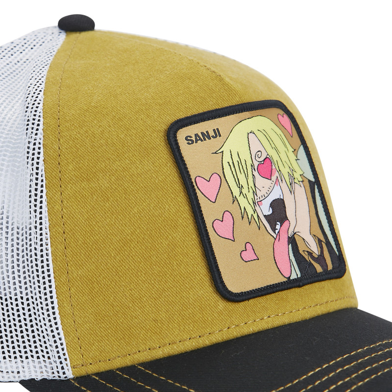 Casquette Trucker One Piece Sanji Snapback - Beige - Capslab