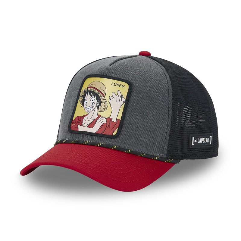 Casquette Trucker One Piece Luffy Snapback - Noire - Capslab