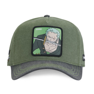 Casquette Baseball One Piece Roronoa Zoro Snapback - Verte - Capslab