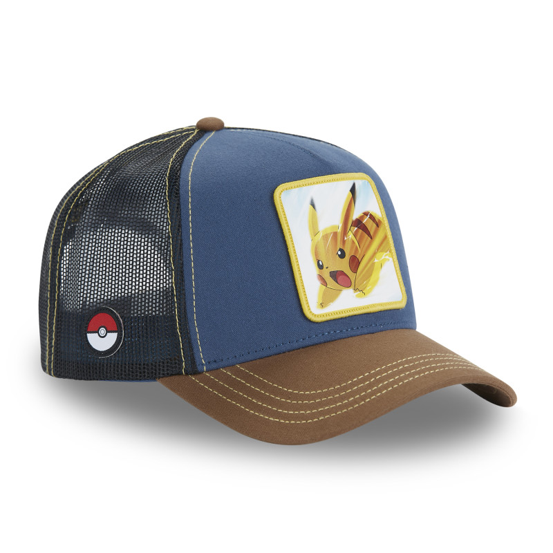 Casquette Trucker Pokemon Pikachu Snapback - Bleue - Capslab