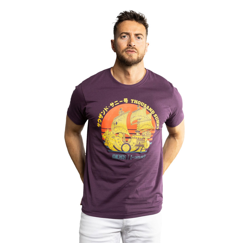 T-shirt Violet One Piece homme coupe Regular Capslab