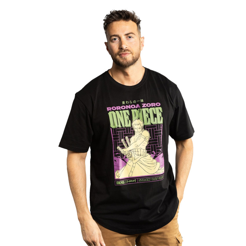 T-shirt homme confort fit avec print One Piece Zoro