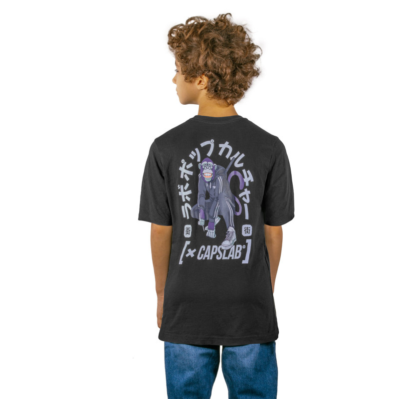 T-shirt enfant relax fit avec print devant et dos Monkey Business