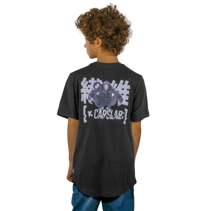 T-shirt enfant confort fit avec print devant et dos Monkey Business