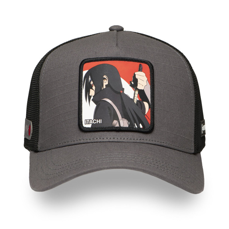Casquette Trucker Naruto Shippuden Itachi Snapback Grise - Capslab