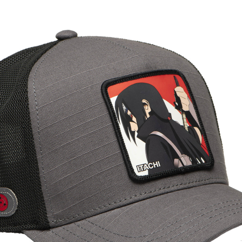 Casquette Trucker Naruto Shippuden Itachi Snapback Grise - Capslab