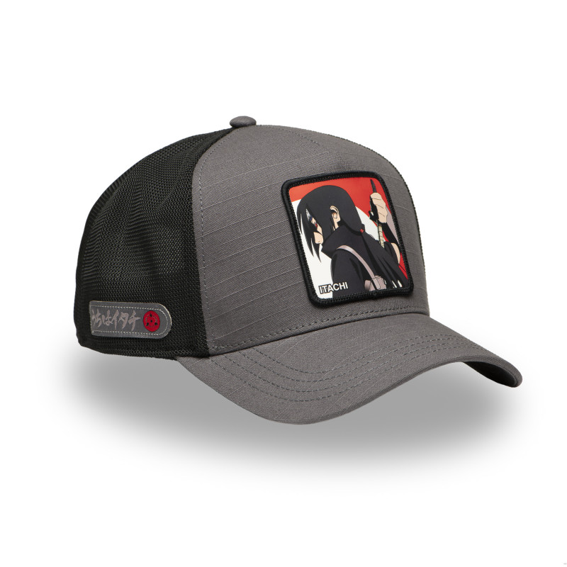 Casquette Trucker Naruto Shippuden Itachi Snapback Grise - Capslab