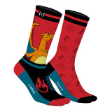 Paire de chaussettes tennis dépareillées Pokemon Dracaufeu - Capslab