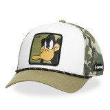 Casquette Trucker Looney Tunes Daffy Duck Snapback Kaki - Capslab