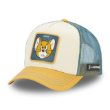 Casquette Trucker Tom Et Jerry Snapback Jaune - Capslab