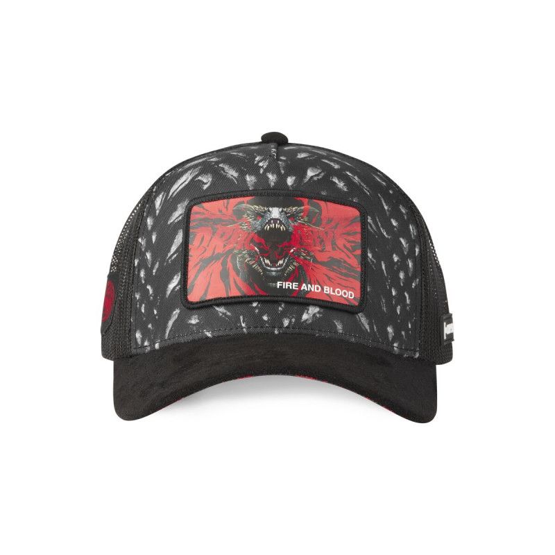 Casquette Trucker Game of Thrones Snapback Noire Fire and Blood - Capslab