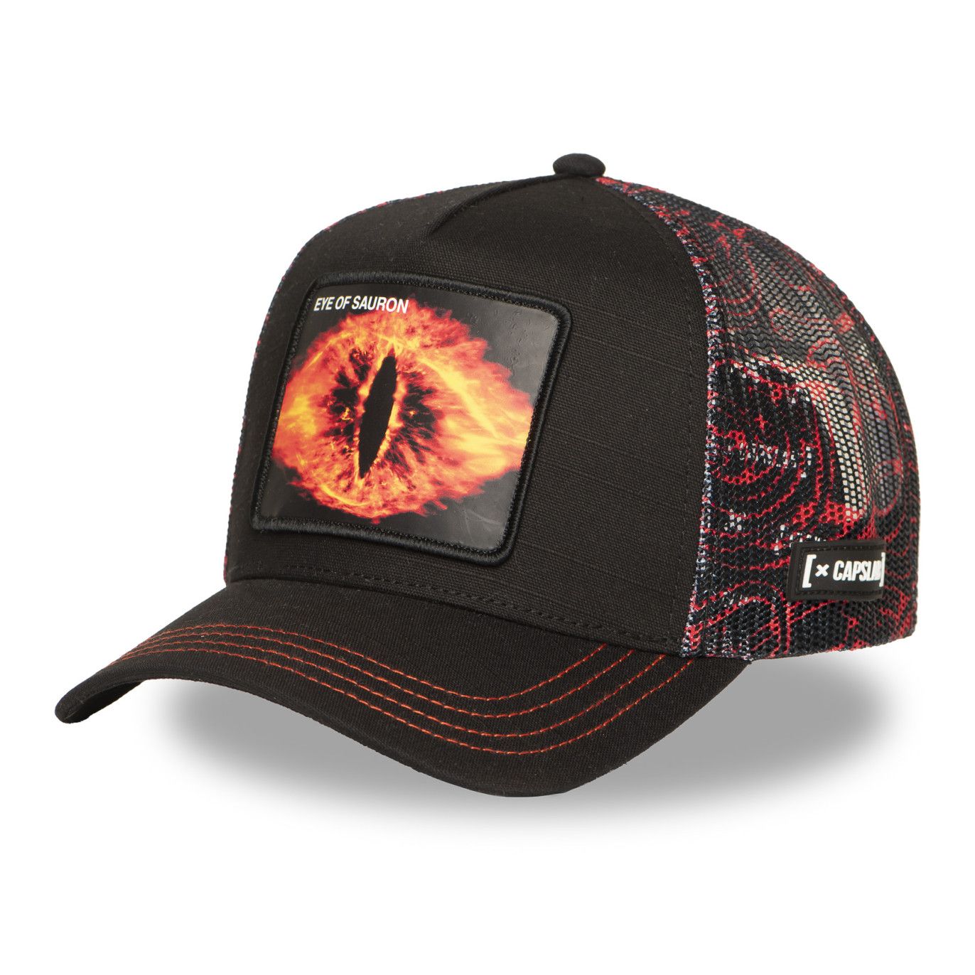 Casquette Trucker Lord of the Rings Snapback Noire Eye of Sauron - Capslab