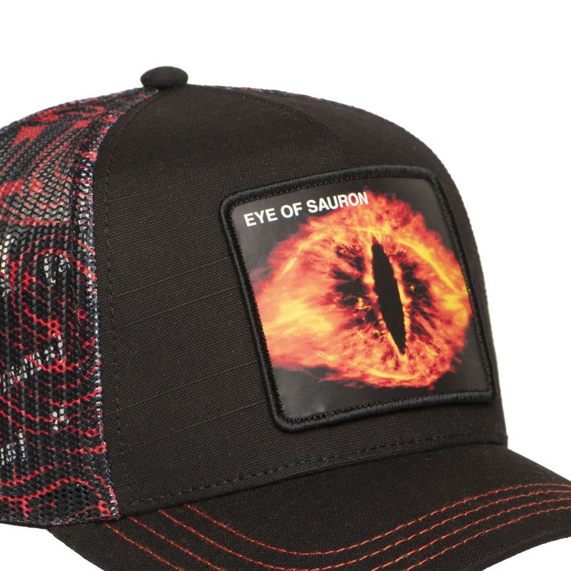 Casquette Trucker Lord of the Rings Snapback Noire Eye of Sauron - Capslab