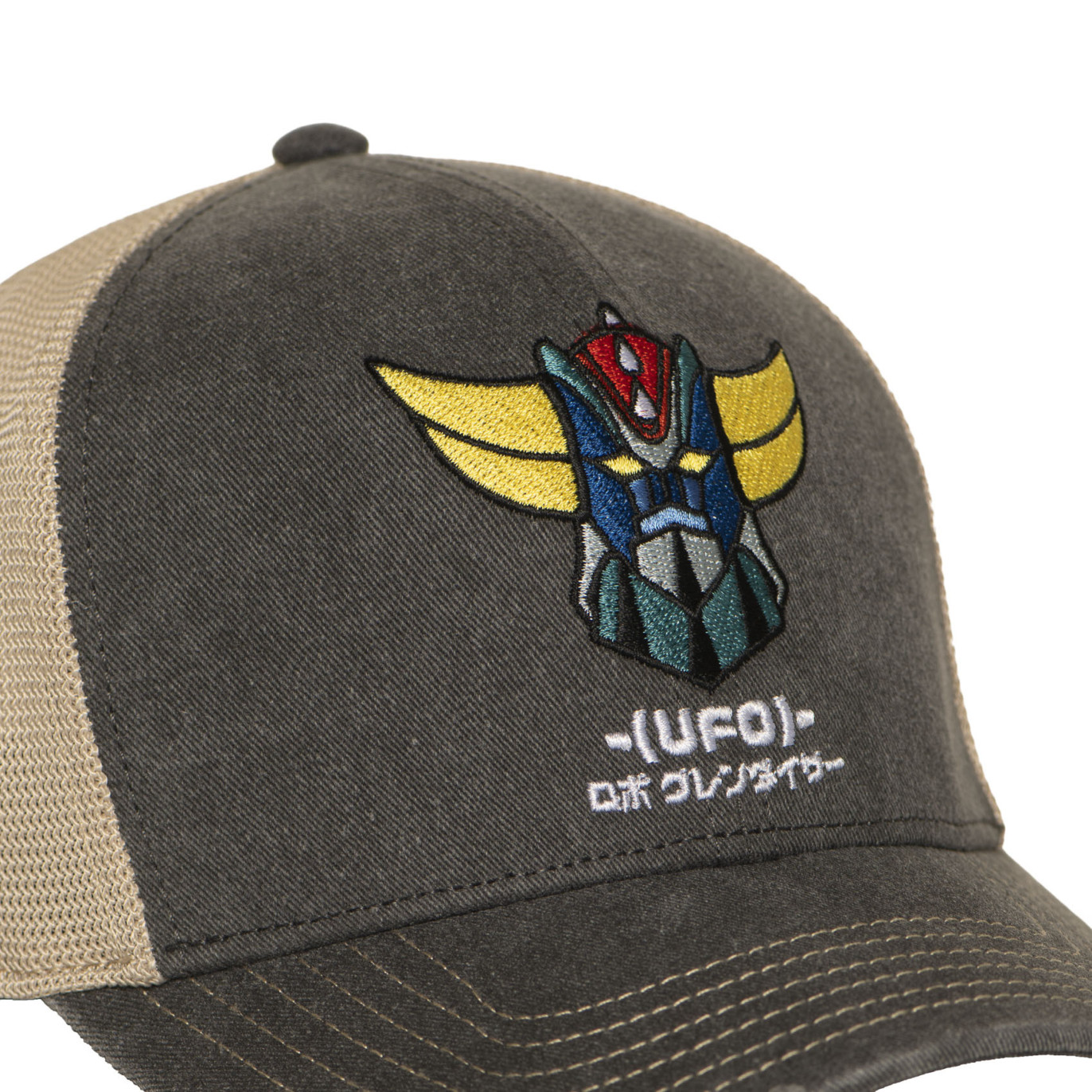 Casquette semi curved finitions premium effet usé Goldorak - Photo 3