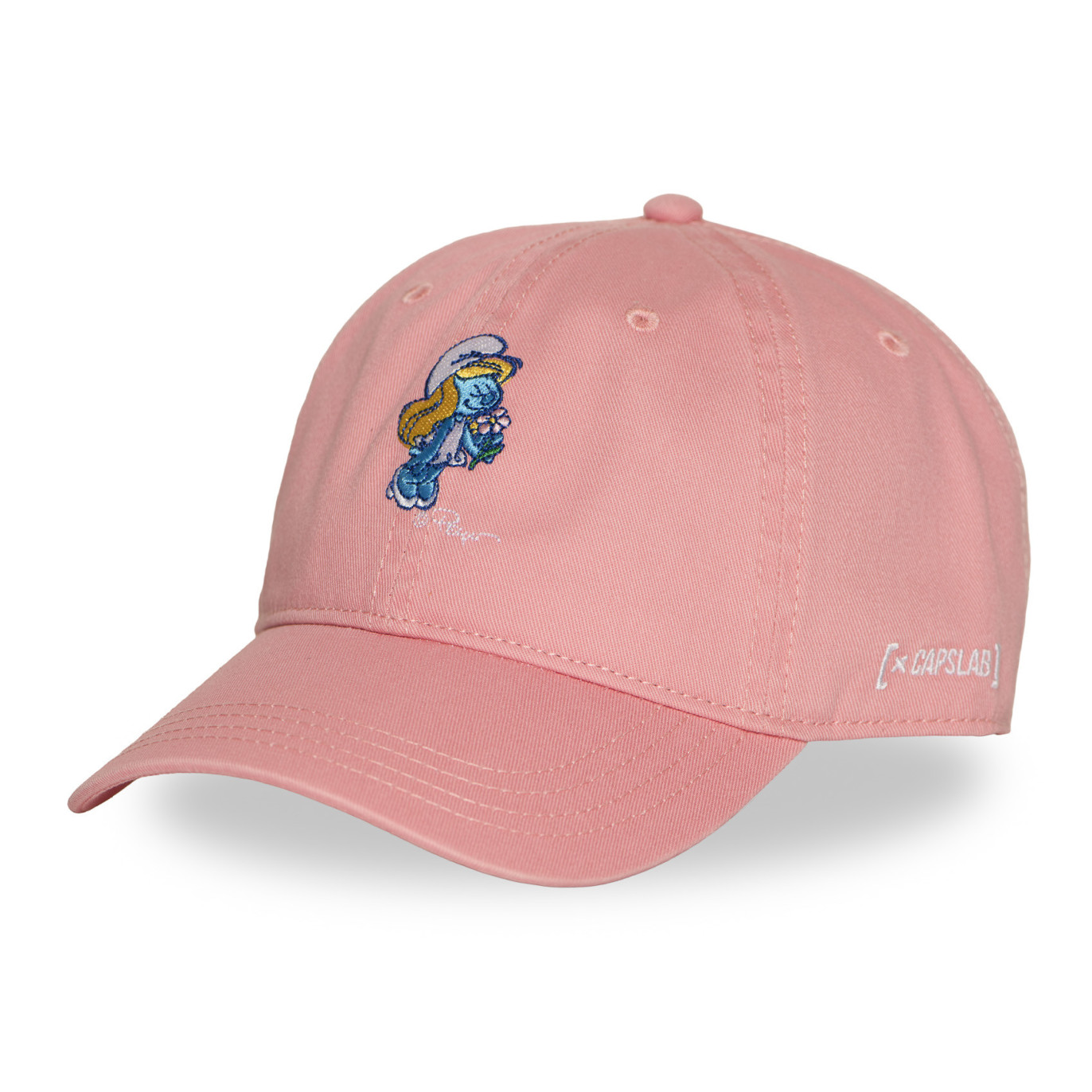 Casquette Dad Cap avec broderie Smurf Stroumpfette - Photo 1