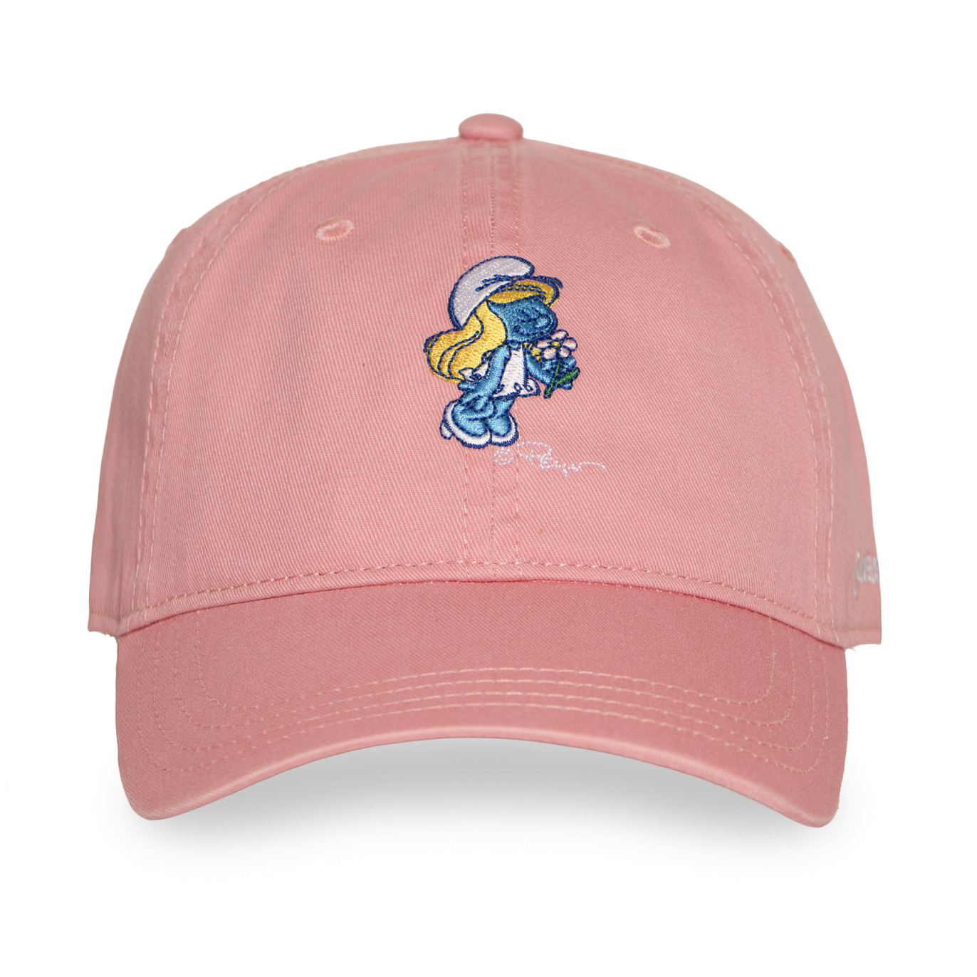 Casquette Dad Cap avec broderie Smurf Stroumpfette - Photo 2