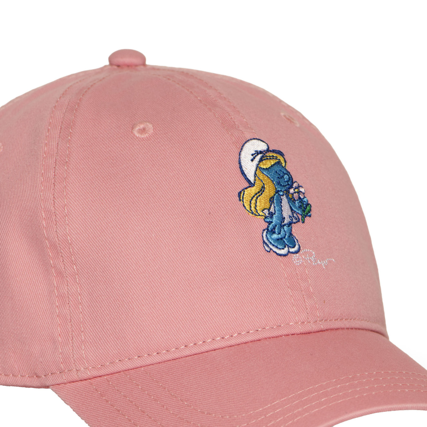 Casquette Dad Cap avec broderie Smurf Stroumpfette - Photo 3