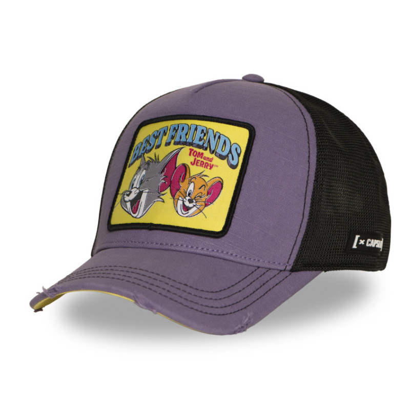 Casquette Trucker filet finitions premium Tom & Jerry Best Friends