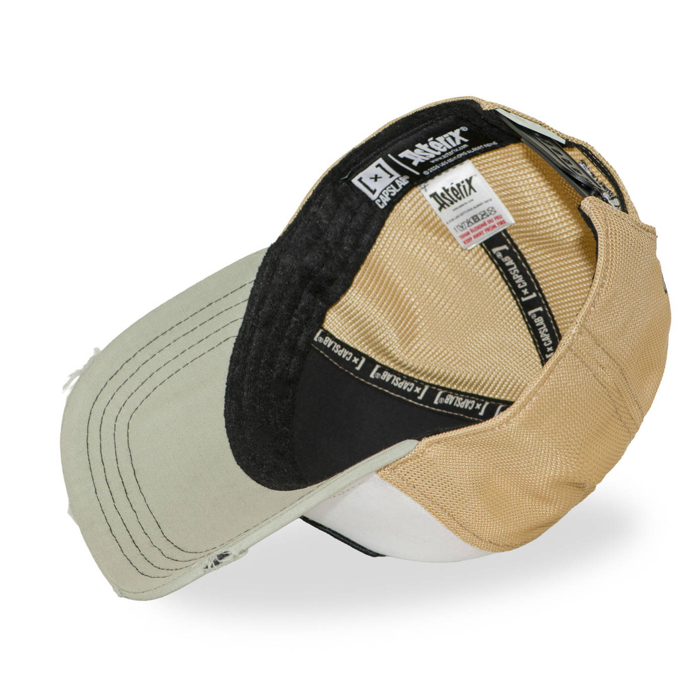 Casquette semi-curved premium avec filet et patch Astérix